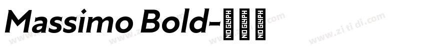 Massimo Bold字体转换